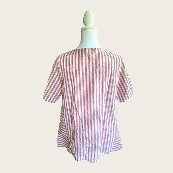 Roolee Cotton Striped Tent Top, Size M - Picture 3 of 10